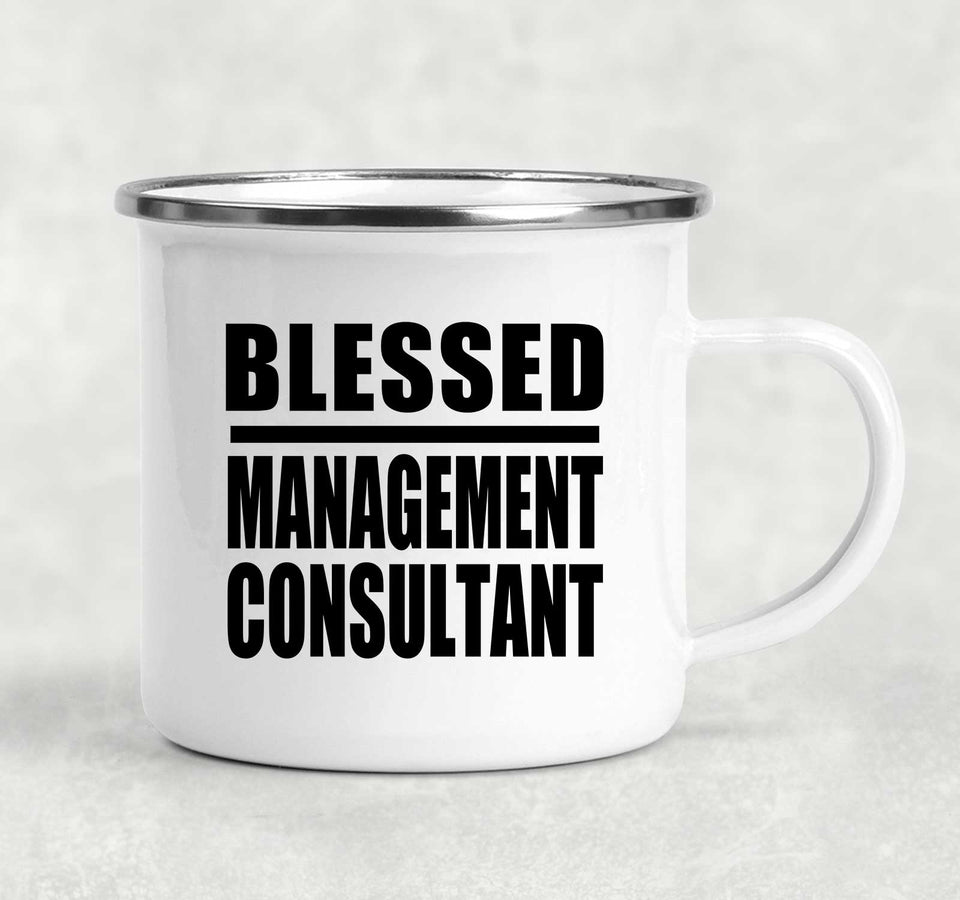 Blessed Management Consultant - 12oz Camping Mug