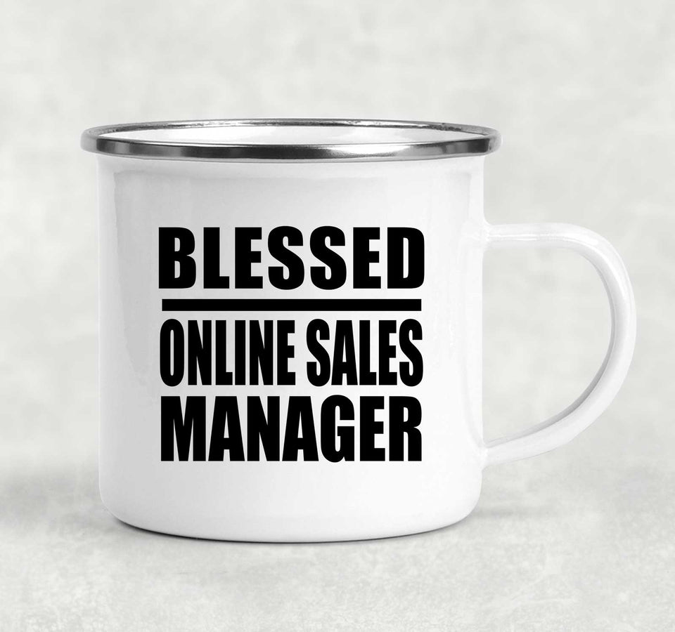 Blessed Online Sales Manager - 12oz Camping Mug