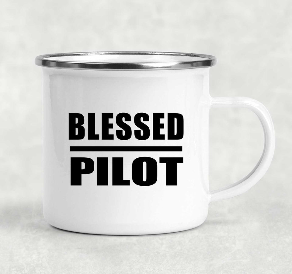 Blessed Pilot - 12oz Camping Mug