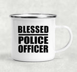 Blessed Police Officer - 12oz Camping Mug
