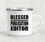 Blessed Publication Editor - 12oz Camping Mug