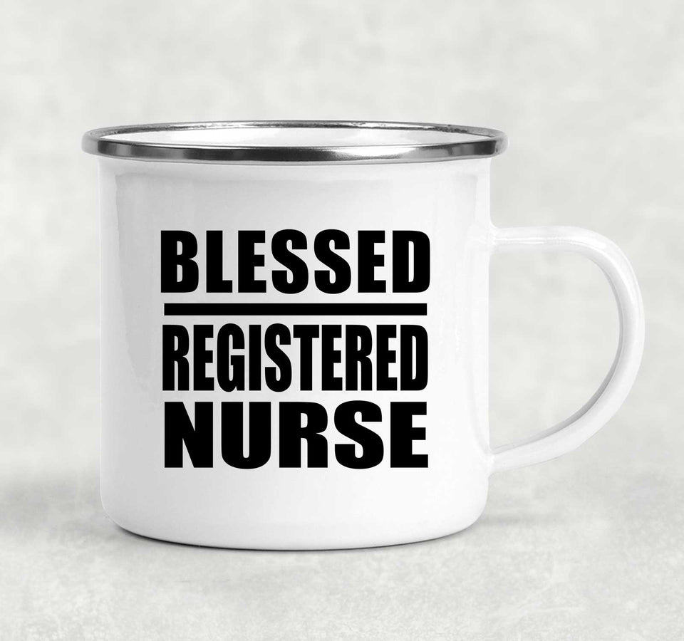 Blessed Registered Nurse - 12oz Camping Mug