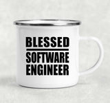 Blessed Software Engineer - 12oz Camping Mug