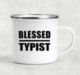 Blessed Typist - 12oz Camping Mug