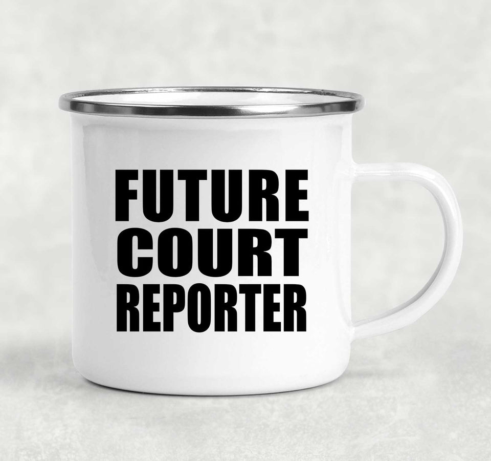 Future Court Reporter - 12oz Camping Mug