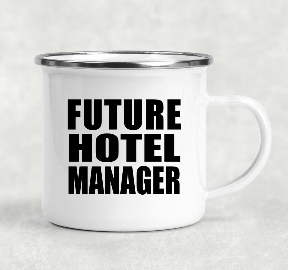Future Hotel Manager - 12oz Camping Mug