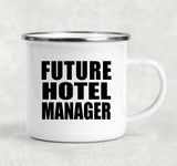 Future Hotel Manager - 12oz Camping Mug