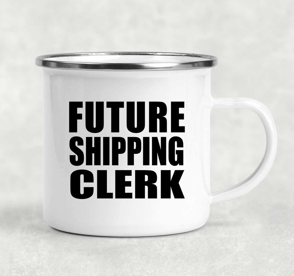 Future Shipping Clerk - 12oz Camping Mug