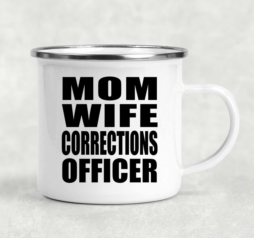 Mom Wife Corrections Officer - 12oz Camping Mug