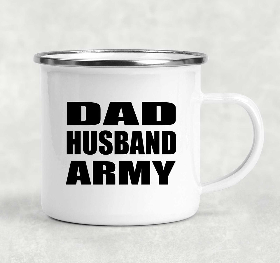 Dad Husband Army - 12oz Camping Mug