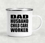 Dad Husband Child Care Worker - 12oz Camping Mug