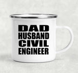 Dad Husband Civil Engineer - 12oz Camping Mug
