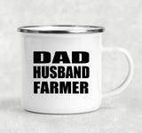 Dad Husband Farmer - 12oz Camping Mug