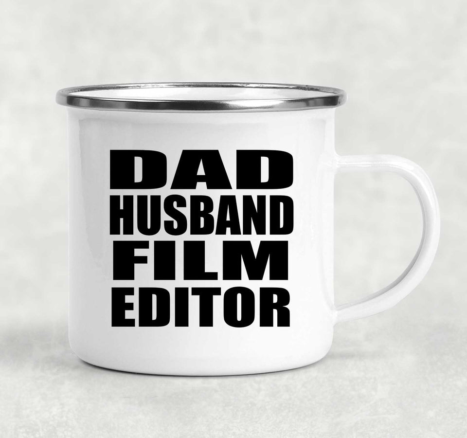 Dad Husband Film Editor - 12oz Camping Mug