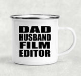Dad Husband Film Editor - 12oz Camping Mug