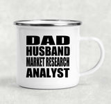 Dad Husband Market Research Analyst - 12oz Camping Mug