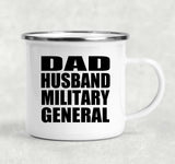 Dad Husband Military General - 12oz Camping Mug