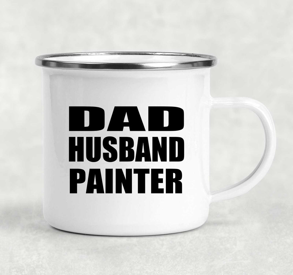 Dad Husband Painter - 12oz Camping Mug