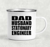 Dad Husband Stationary Engineer - 12oz Camping Mug