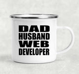 Dad Husband Web Developer - 12oz Camping Mug