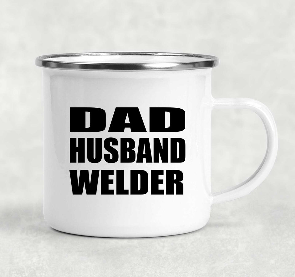 Dad Husband Welder - 12oz Camping Mug