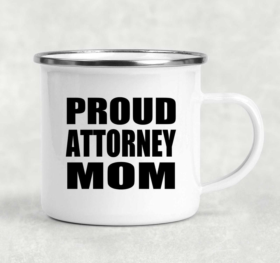Proud Attorney Mom - 12oz Camping Mug