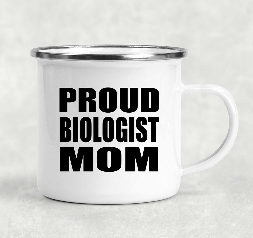 Proud Biologist Mom - 12oz Camping Mug