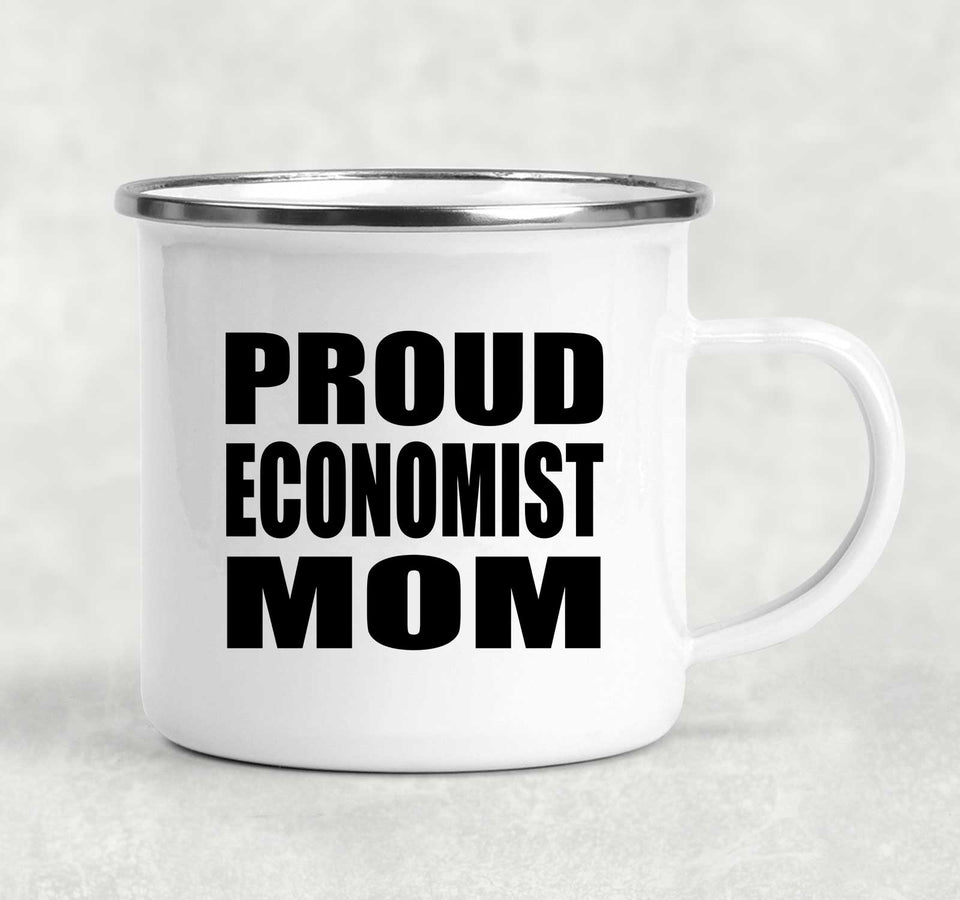 Proud Economist Mom - 12oz Camping Mug