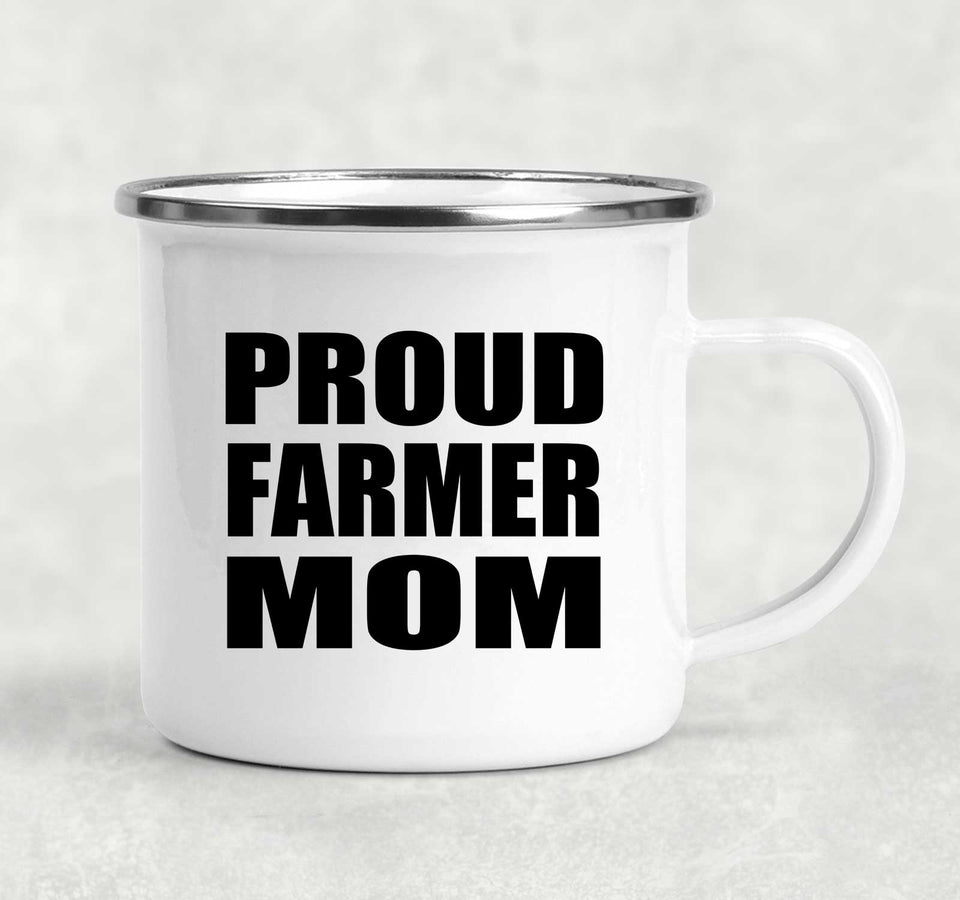 Proud Farmer Mom - 12oz Camping Mug
