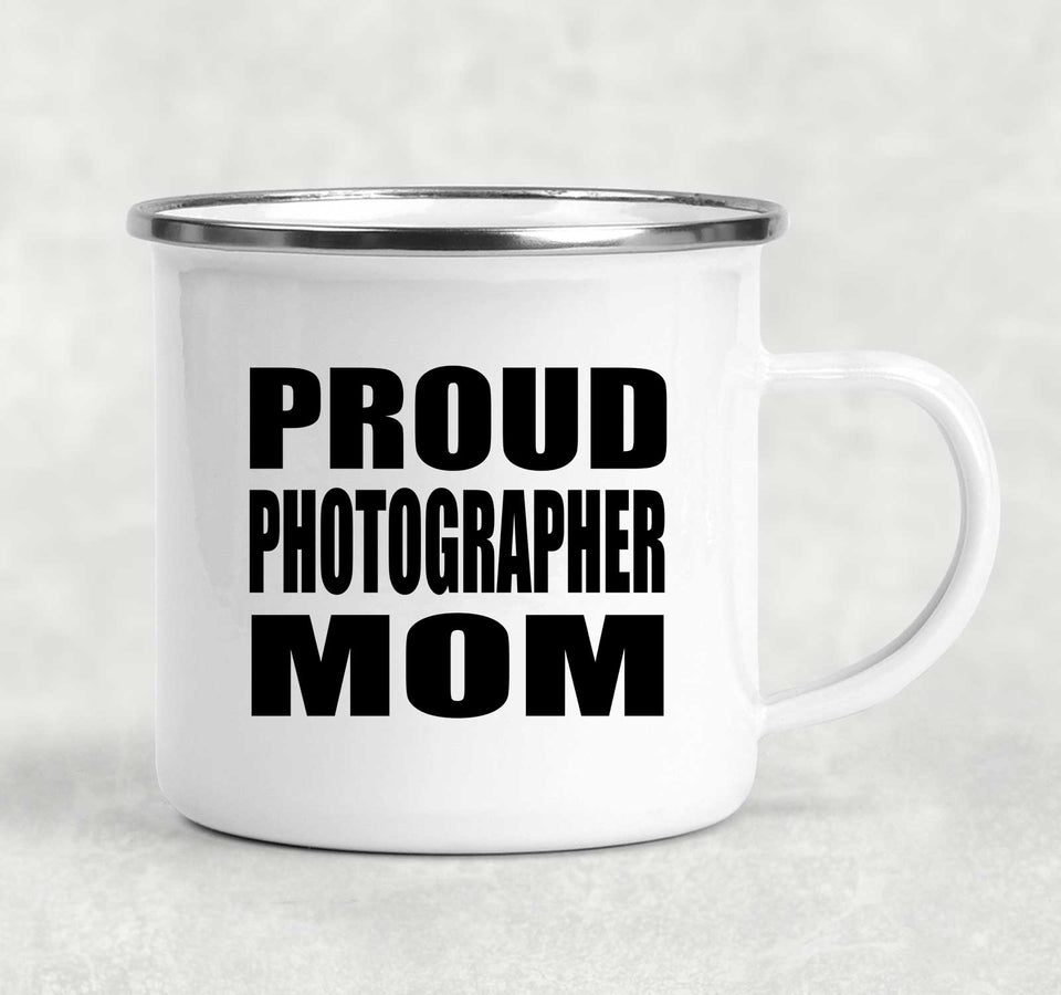 Proud Photographer Mom - 12oz Camping Mug