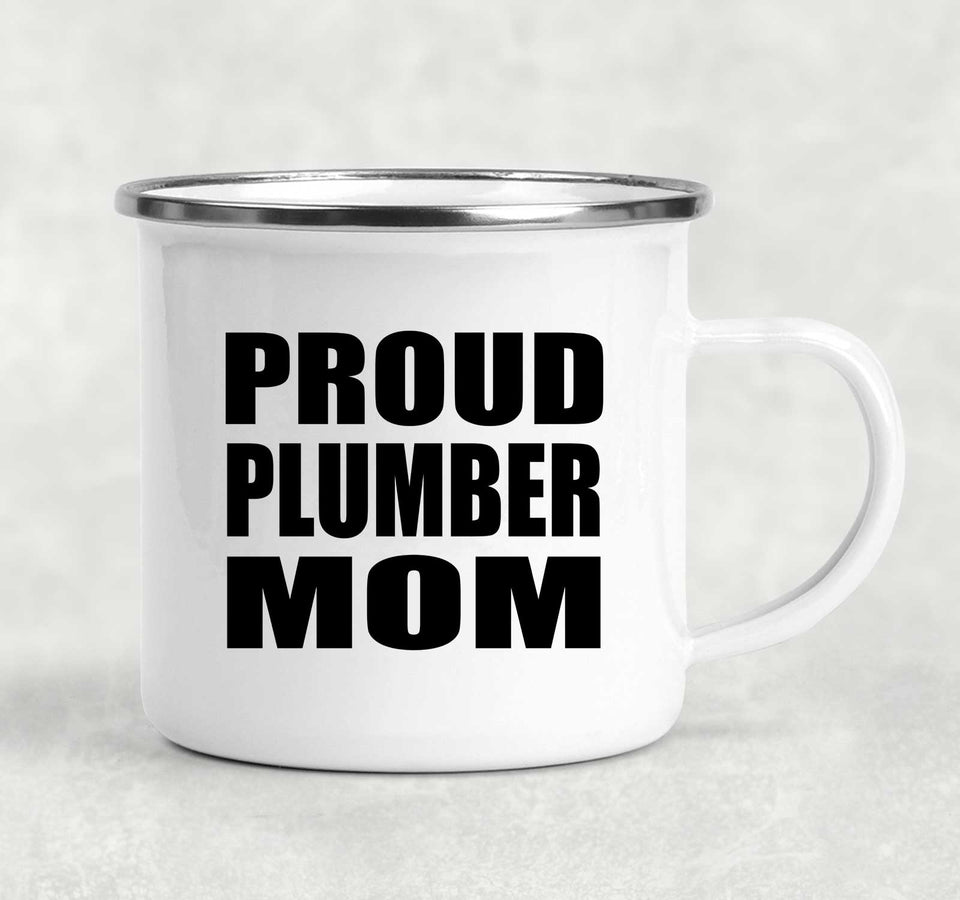 Proud Plumber Mom - 12oz Camping Mug