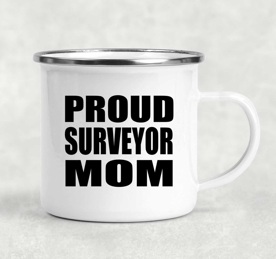 Proud Surveyor Mom - 12oz Camping Mug
