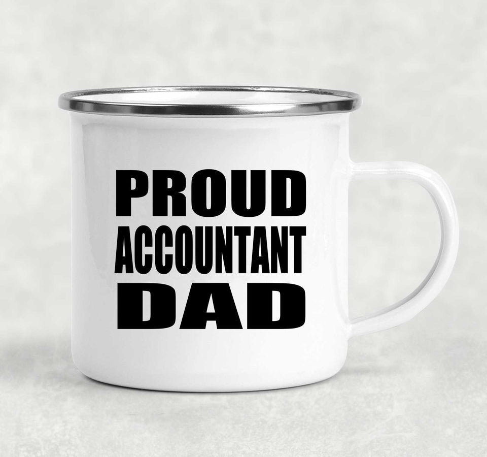 Proud Accountant Dad - 12oz Camping Mug