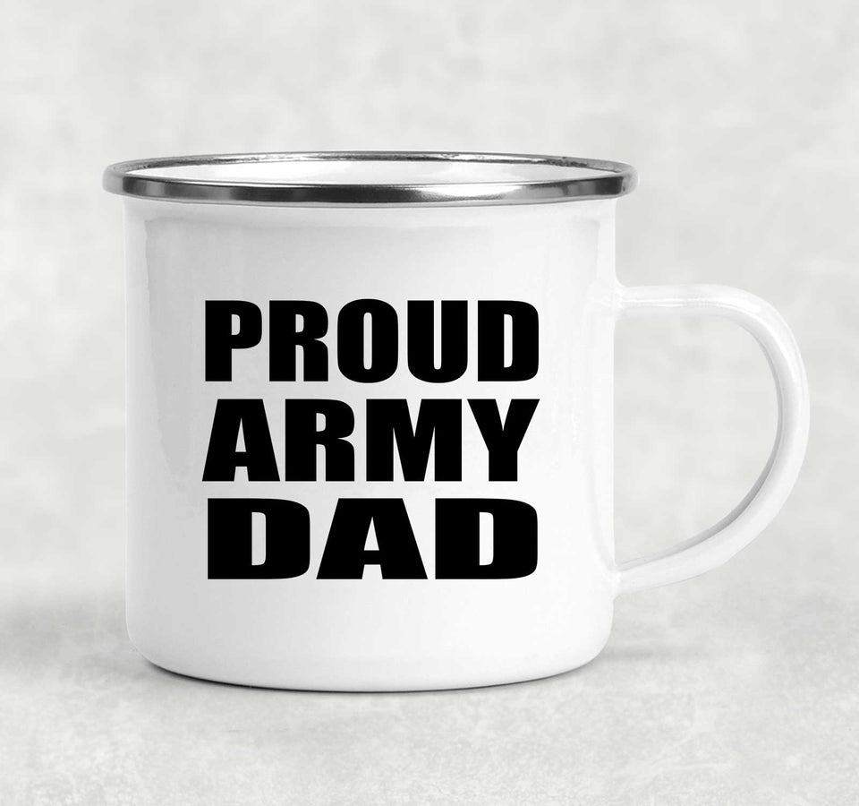 Proud Army Dad - 12oz Camping Mug