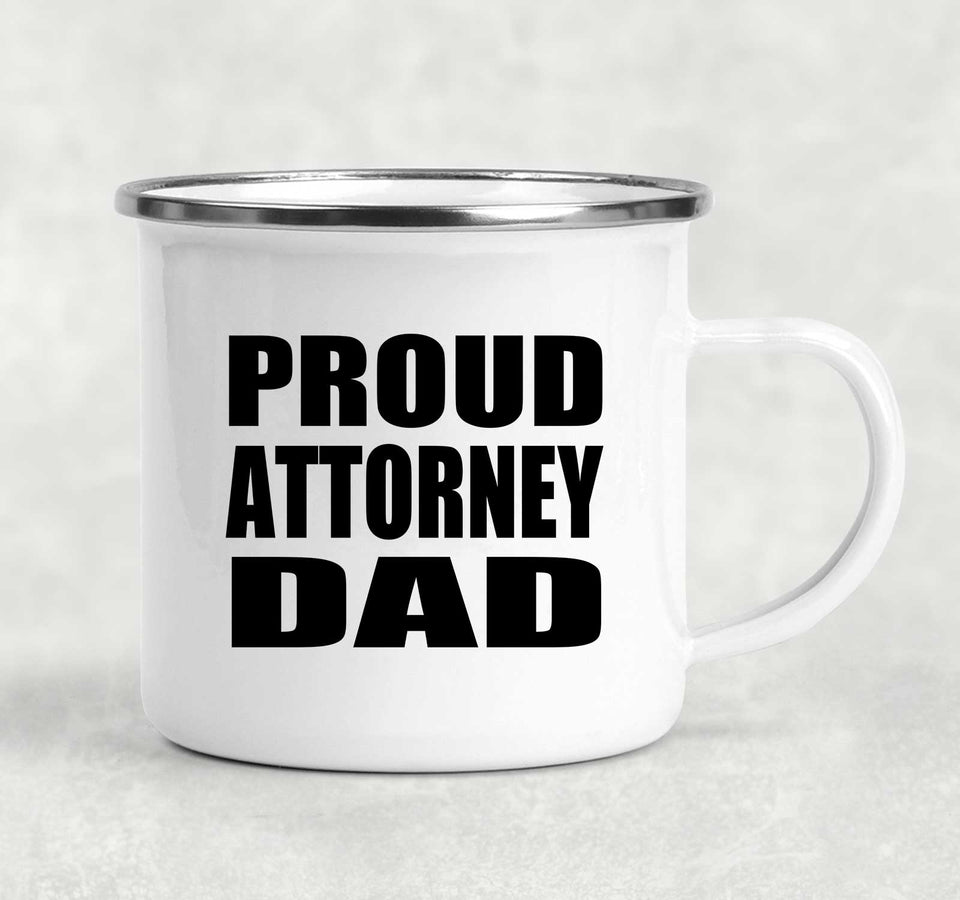 Proud Attorney Dad - 12oz Camping Mug