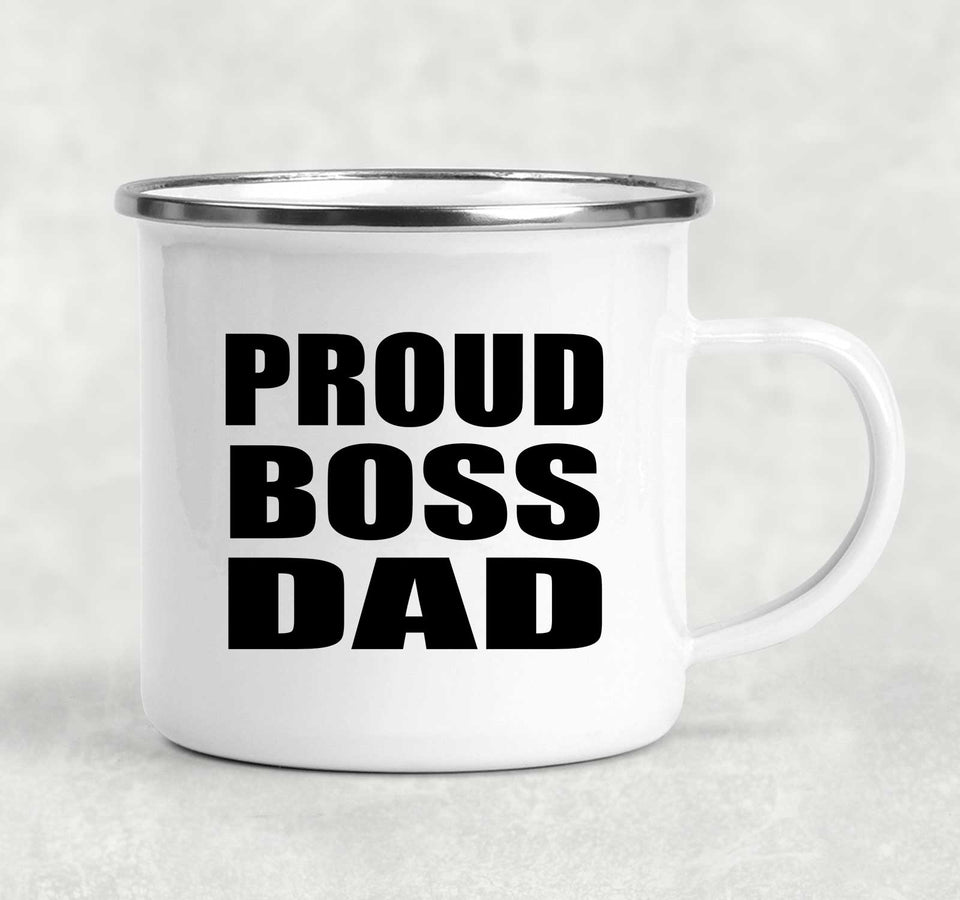 Proud Boss Dad - 12oz Camping Mug