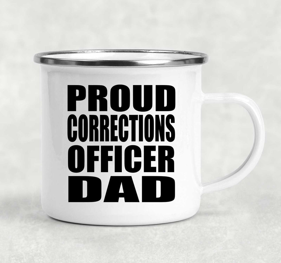 Proud Corrections Officer Dad - 12oz Camping Mug