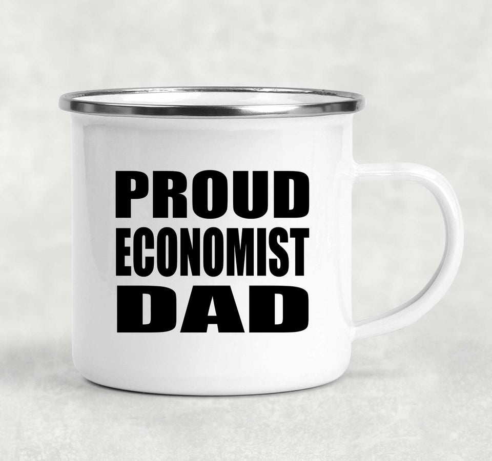 Proud Economist Dad - 12oz Camping Mug