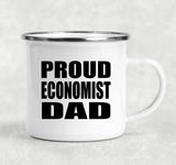 Proud Economist Dad - 12oz Camping Mug