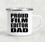 Proud Film Editor Dad - 12oz Camping Mug