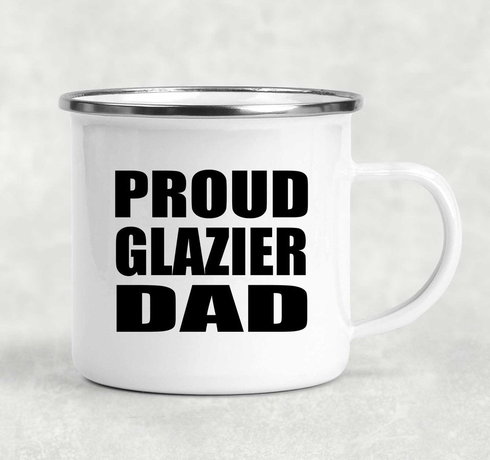 Proud Glazier Dad - 12oz Camping Mug