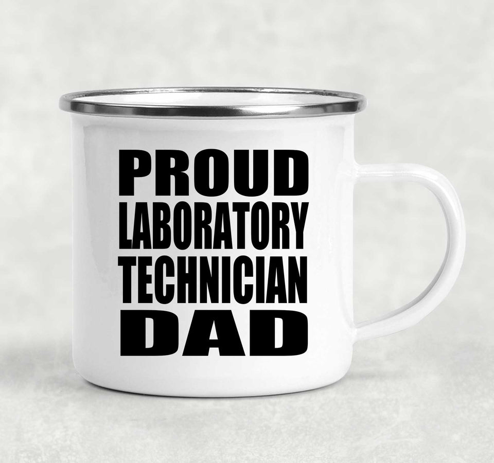 Proud Laboratory Technician Dad - 12oz Camping Mug