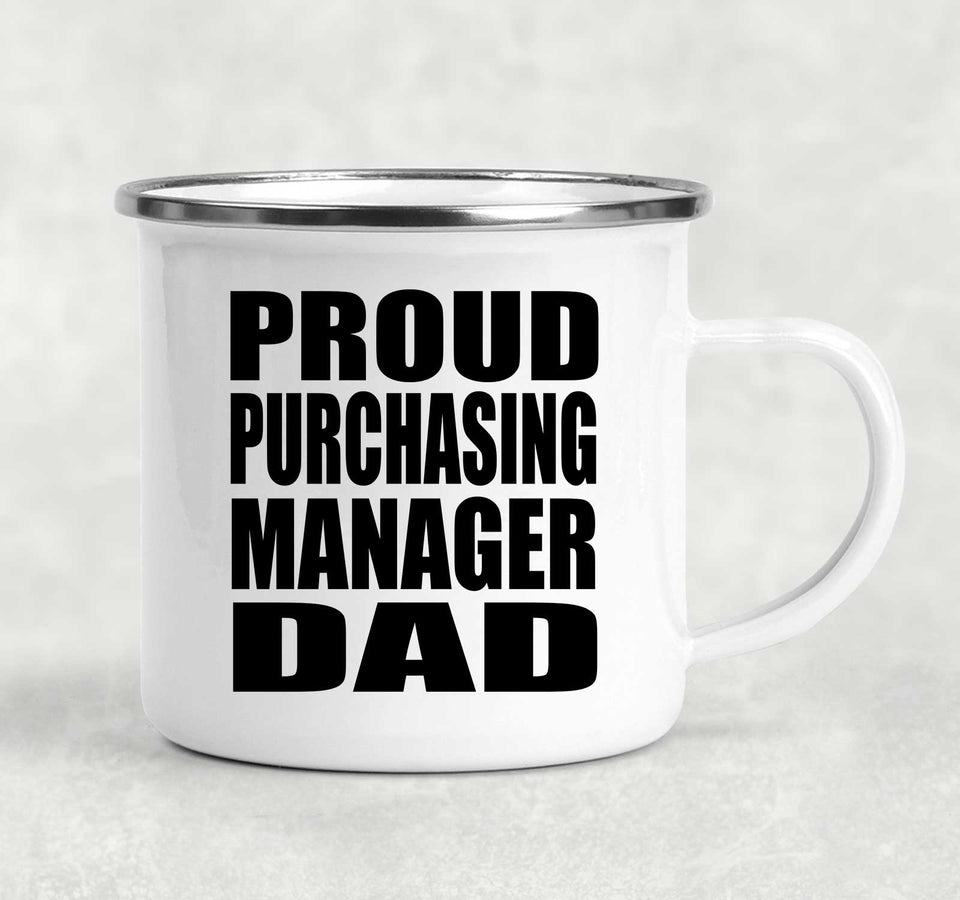 Proud Purchasing Manager Dad - 12oz Camping Mug