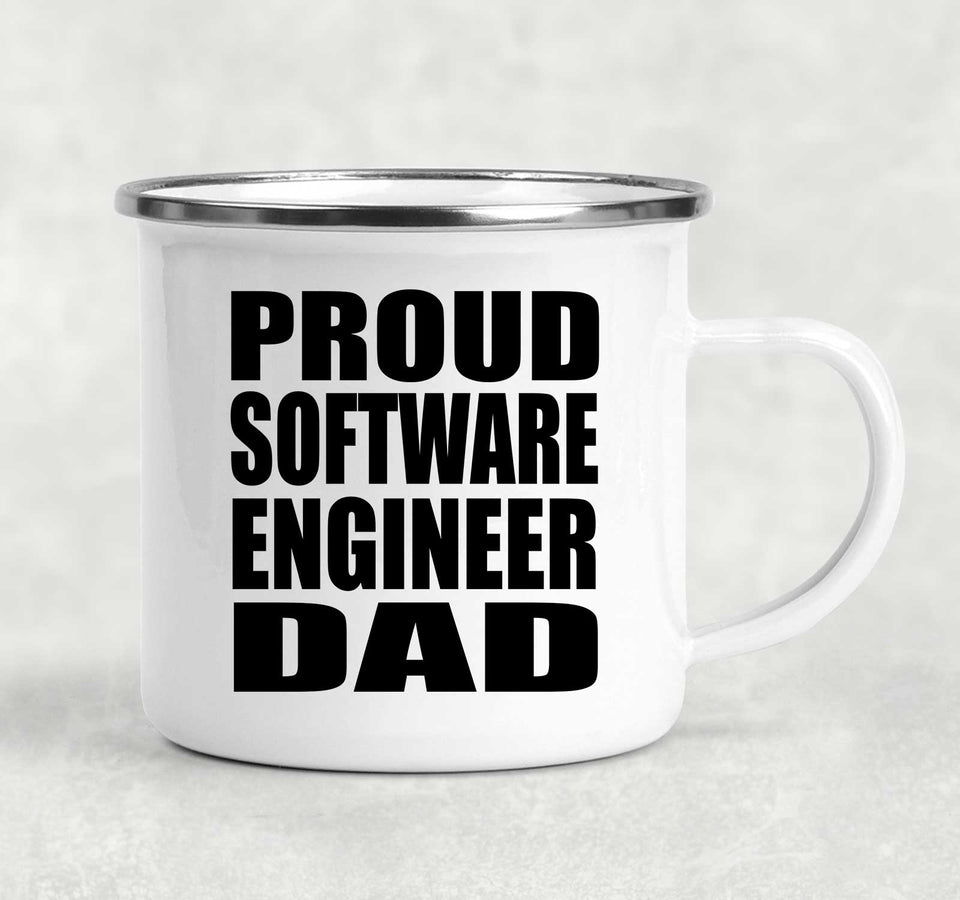 Proud Software Engineer Dad - 12oz Camping Mug