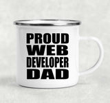 Proud Web Developer Dad - 12oz Camping Mug