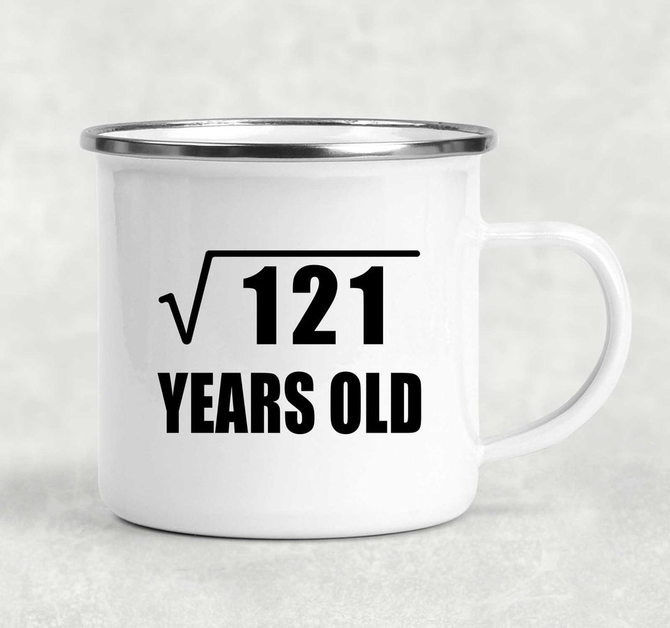 11th Birthday Square Root of 121 Years Old - 12oz Camping Mug