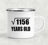 34th Birthday Square Root of 1156 Years Old - 12oz Camping Mug