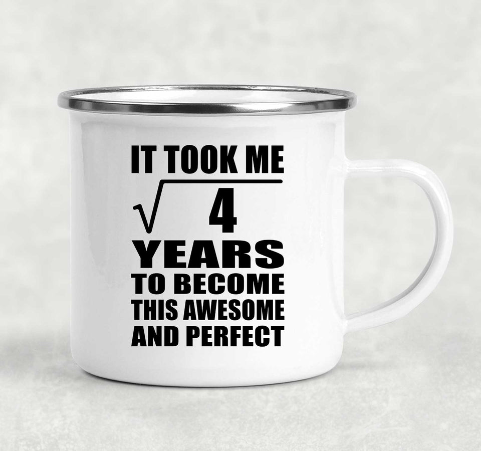 2nd Birthday Took Square Root of 4 Years To Awesome - 12oz Camping Mug