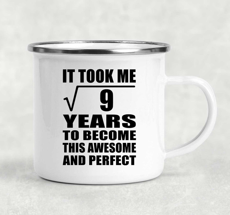 3rd Birthday Took Square Root of 9 Years To Awesome - 12oz Camping Mug