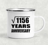 34th Anniversary Square Root of 1156 Years Anniversary - 12oz Camping Mug